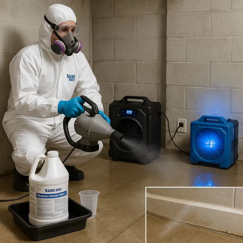 Sanitization and Odor Removal process in Center Harbor, NH